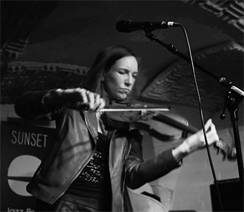 Eva Slongo  violon jazz au Sunset